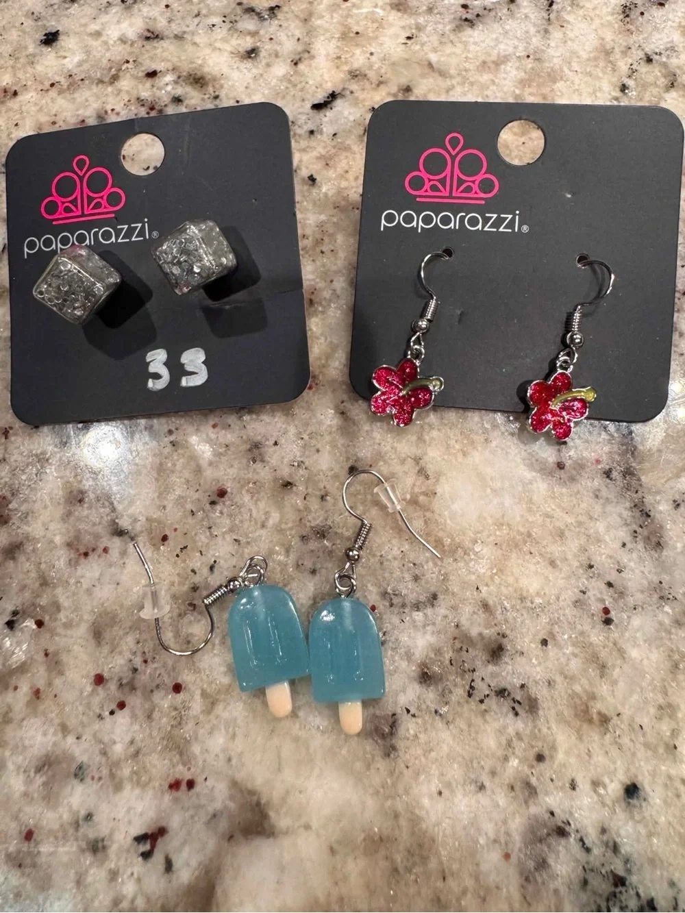 Paparazzi Kids Blue Popsicle Dangle Earrings